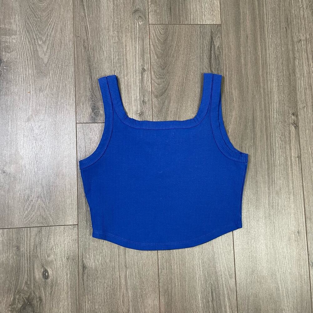 Madewell The Tailored Cool Sculpt Luma Crop Summer Tank Top US Women's XS New - Picture 3 of 6